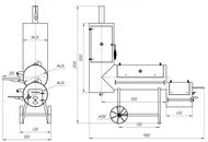 Смокер, коптильня, гриль, барбекю 3 в 1